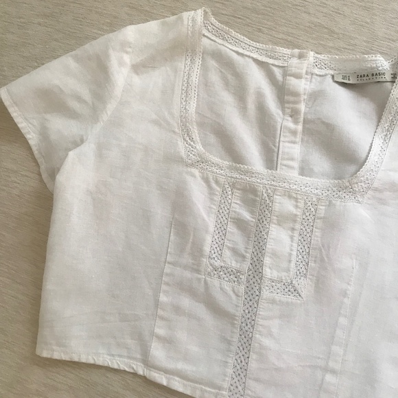 Zara linen crop top - Picture 1 of 9